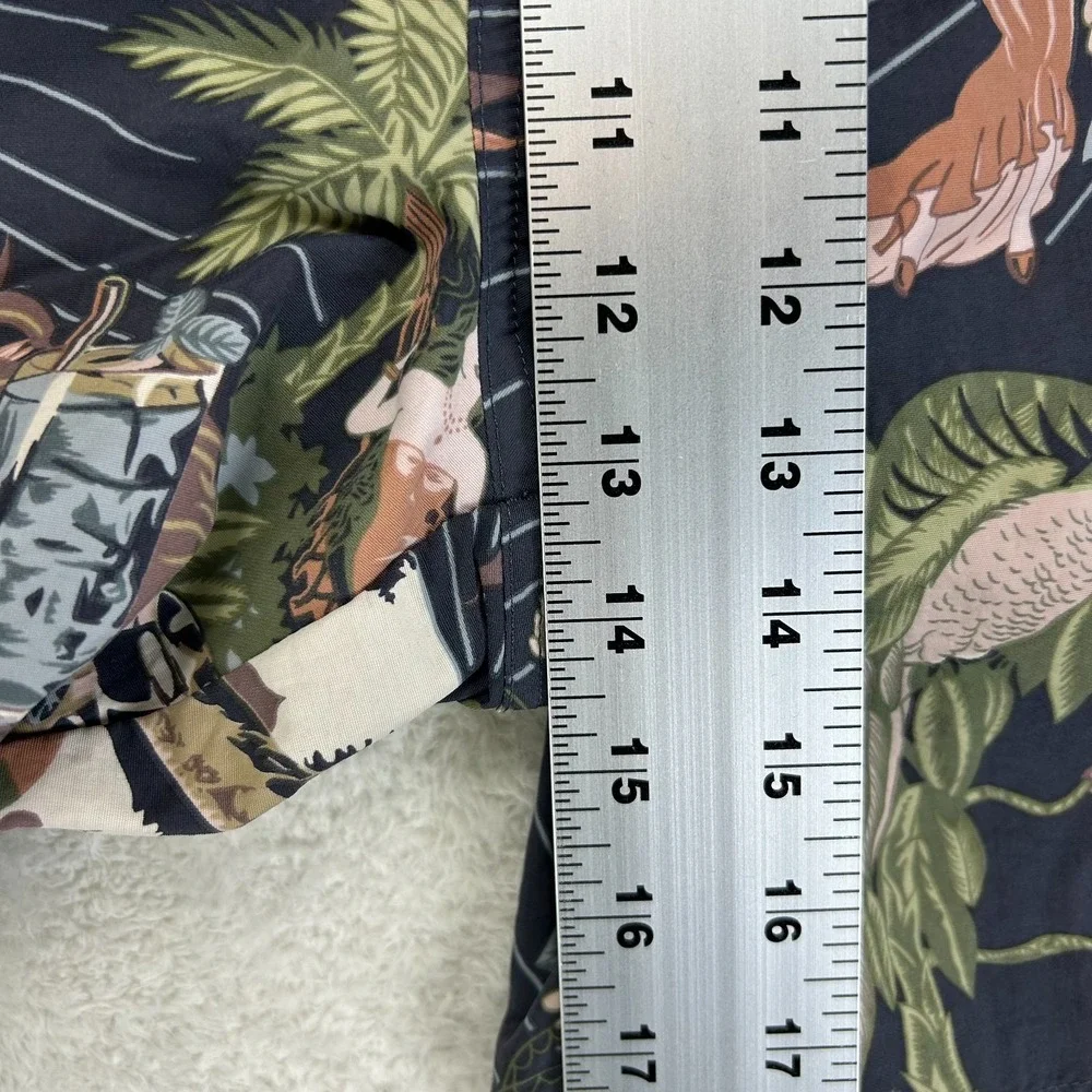 Tommy‎ Bahama Swim Trunks Mens 2XL Dark Blue Paradise Club Tropical Palm Tree
